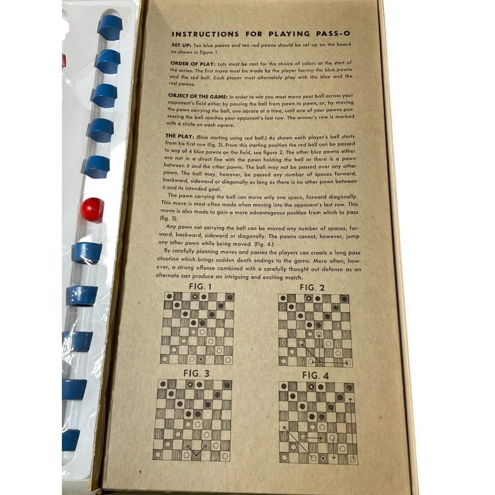 VTG Pass-O Board Game 1960's Game Watkins Strathmore Family Night RARE Pass O‎